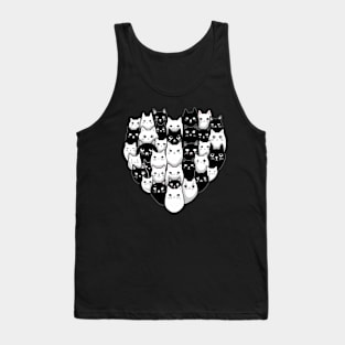 cat heart Tank Top